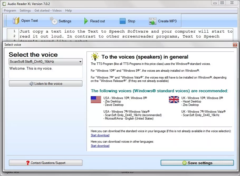 Text to Speech Software PC